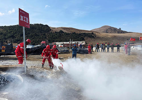 中國安能第二工程局四川涼山項(xiàng)目部開展防火、防汛、防地質(zhì)災(zāi)害綜合演練