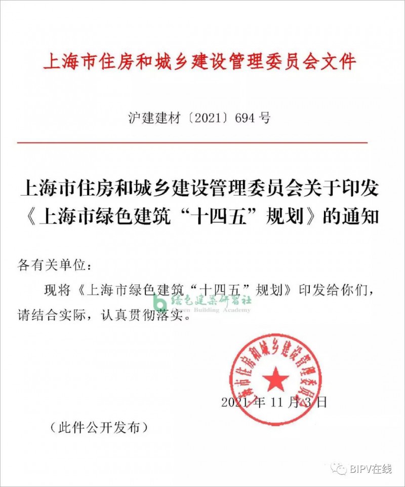 推進(jìn)新建建筑安裝光伏，超低能耗建筑不少于500萬平！