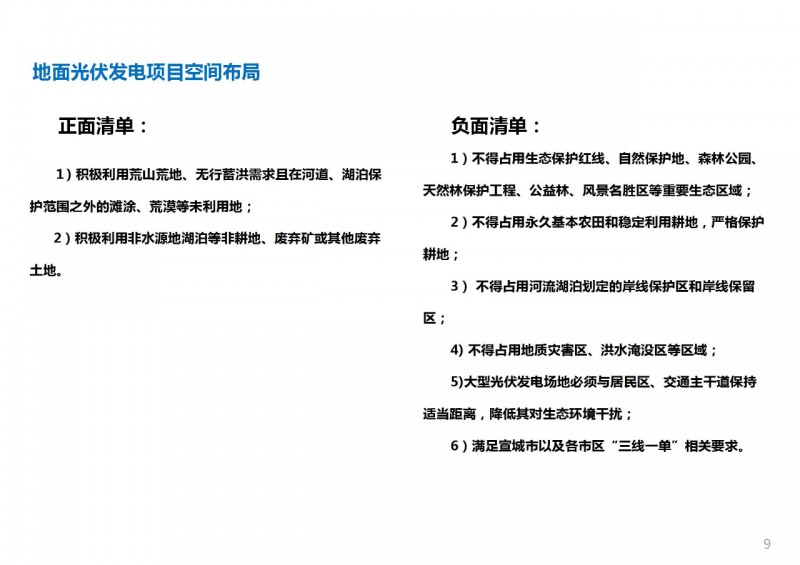 三類光伏定制負面清單！宣城市發(fā)布光伏發(fā)電項目空間布局專項規(guī)劃(2021-2035年)